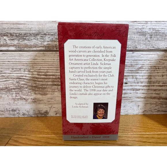 Hallmark Keepsake Ornament Folk Art Americana Collection Santa Figurines 90s - Picture 5 of 8